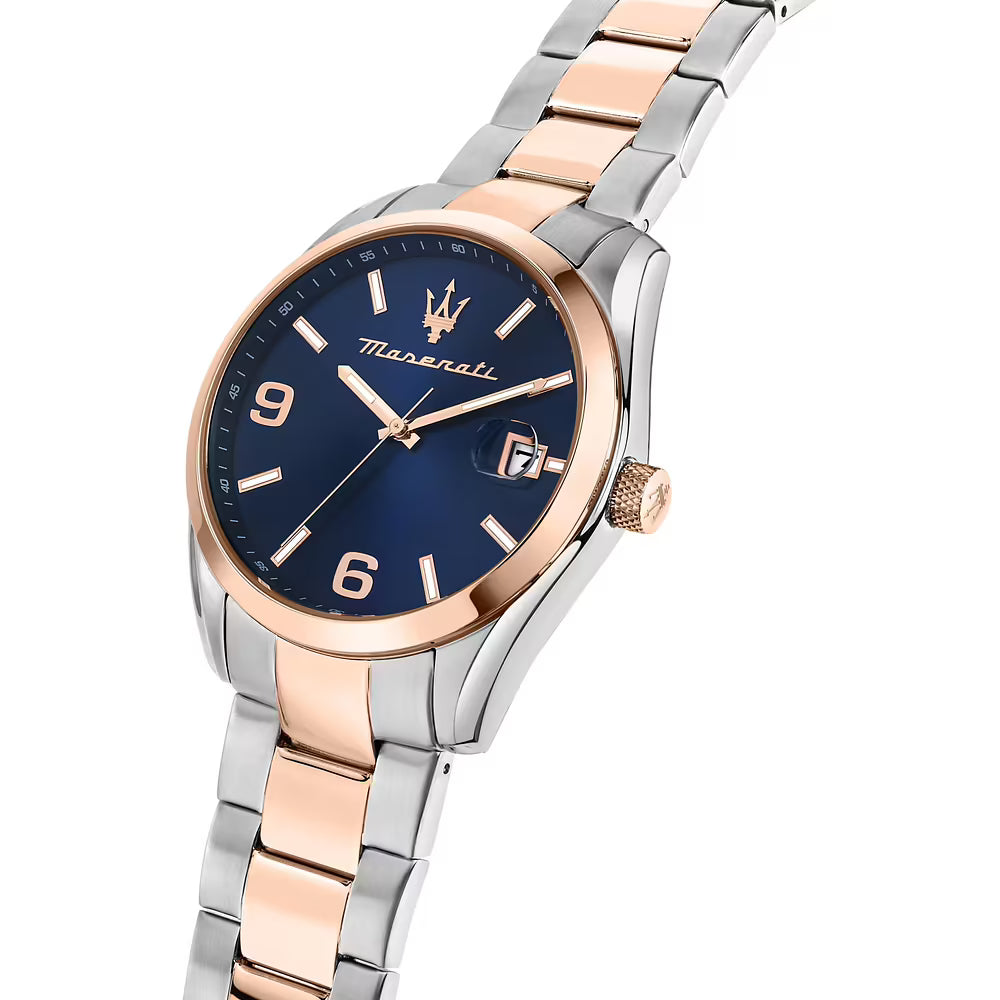 Orologio Uomo MASERATI Solo Tempo in Acciaio con Quadrante Blu