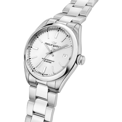 Orologio Uomo PHILIP WATCH Solo Tempo in Acciaio con Quadrante Argento