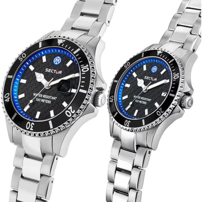 Set Coppia Orologi SECTOR 230 Inter Special Edition "Lui & Lei" in Acciaio