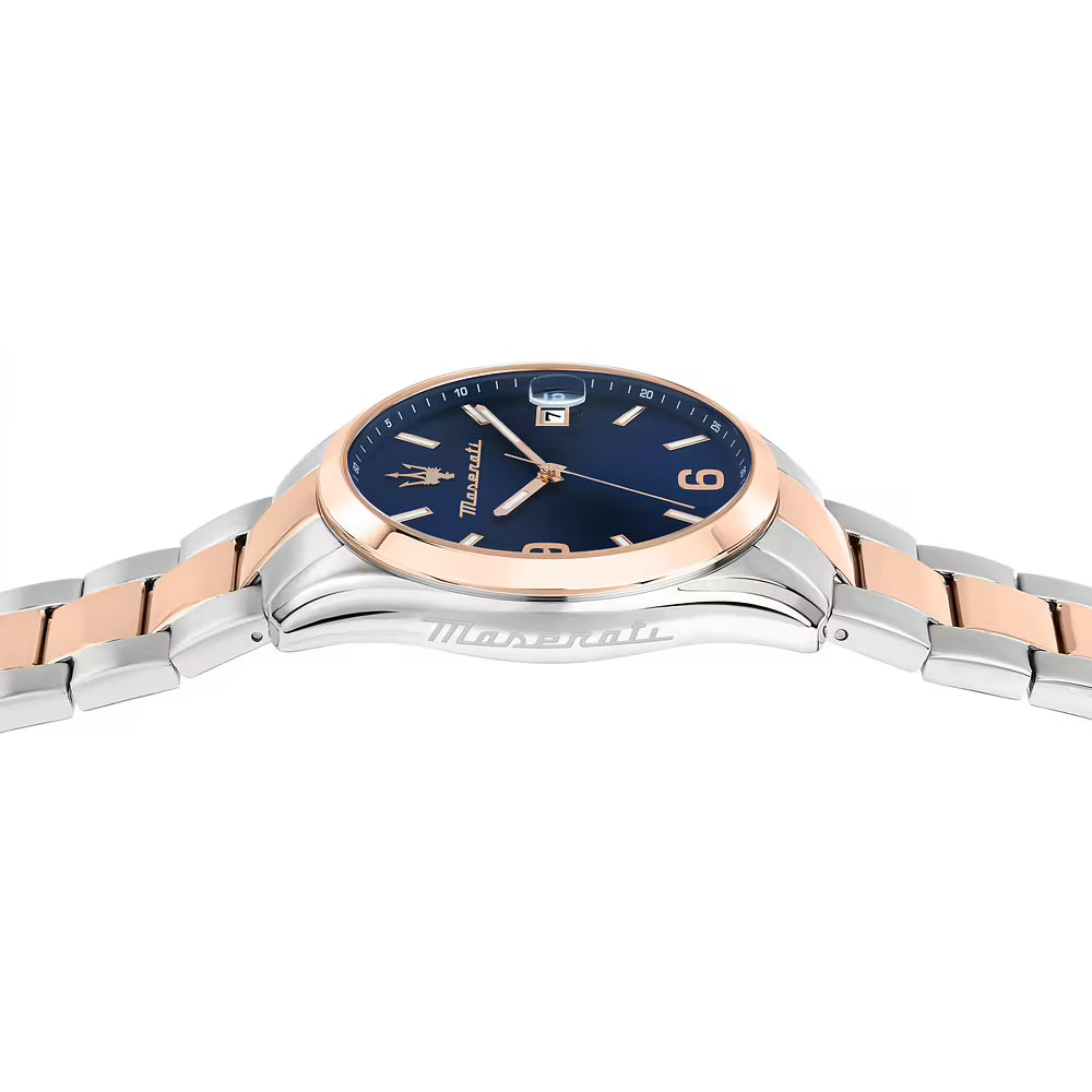 Orologio Uomo MASERATI Solo Tempo in Acciaio con Quadrante Blu