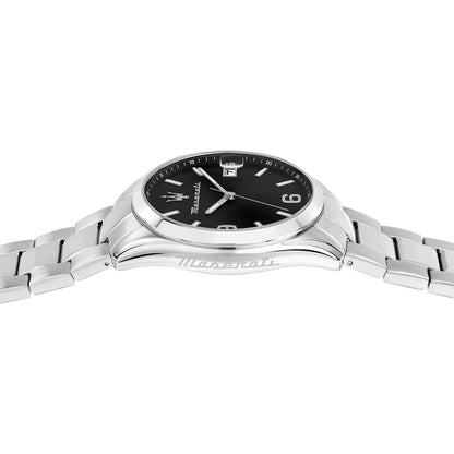 Orologio Uomo MASERATI Solo Tempo in Acciaio con Quadrante Nero