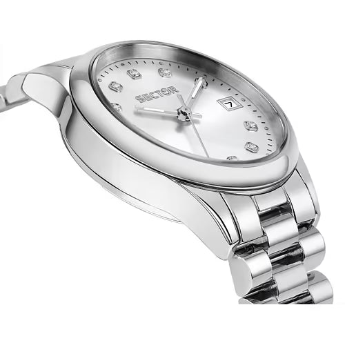 Orologio Donna SECTOR 230 Solo Tempo in Acciaio con Quadrante Argento