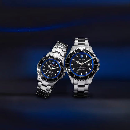 Set Coppia Orologi SECTOR 230 Inter Special Edition "Lui & Lei" in Acciaio