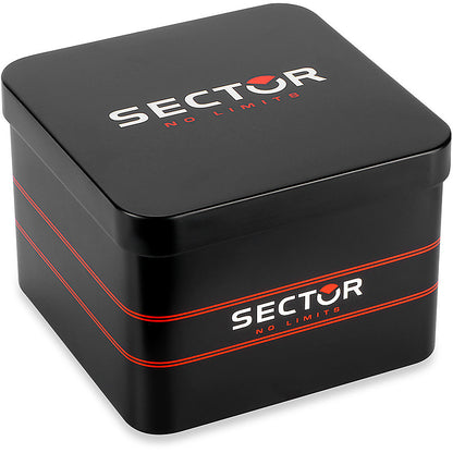 Orologio Uomo SECTOR 240 Solo Tempo in Acciaio con Quadrante Nero
