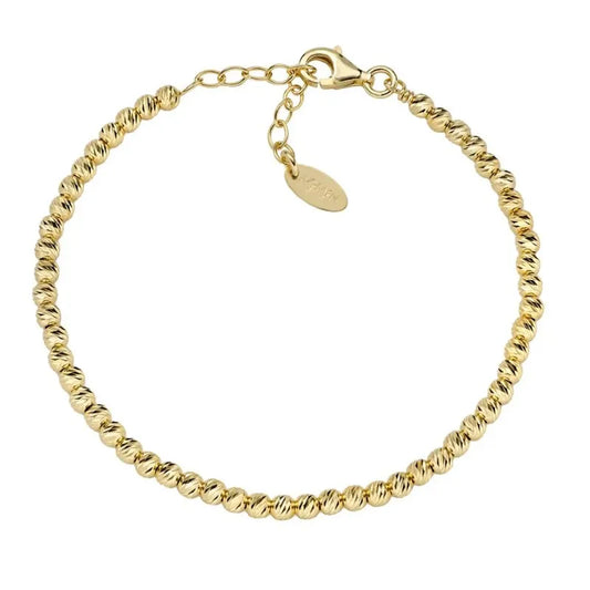 Bracciale Donna Tennis in Argento Dorato - AMEN