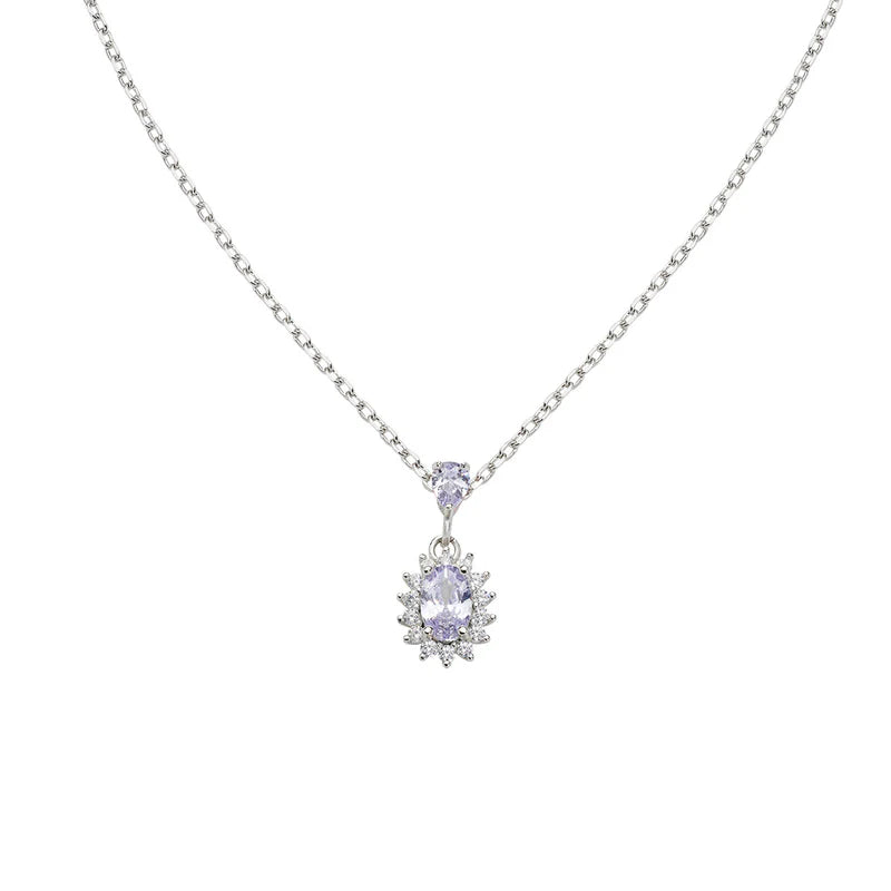 Collana Donna Mini Royal Lady Lilla in Argento - AMEN