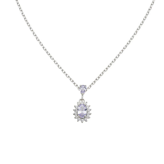 Collana Donna Mini Royal Lady Lilla in Argento - AMEN