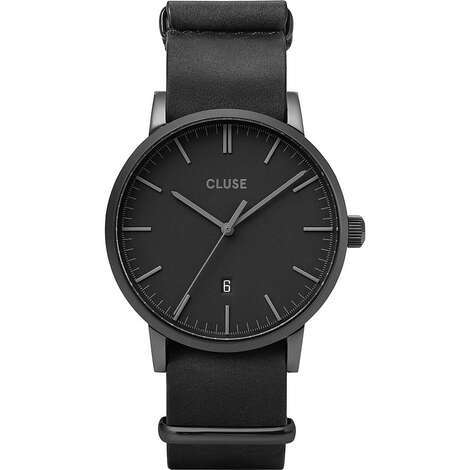 Orologio Uomo Solo Tempo in Tessuto Nero - CLUSE