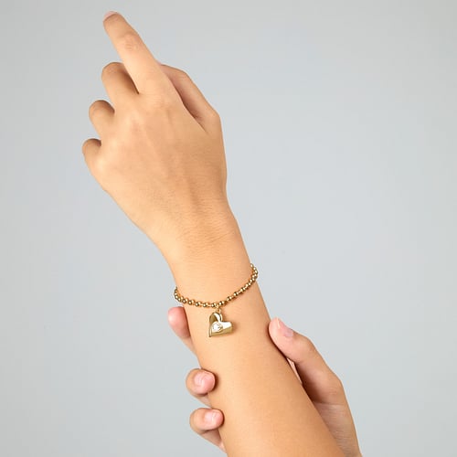 Bracciale Donna GCDS Forever Locked in Acciaio Dorato