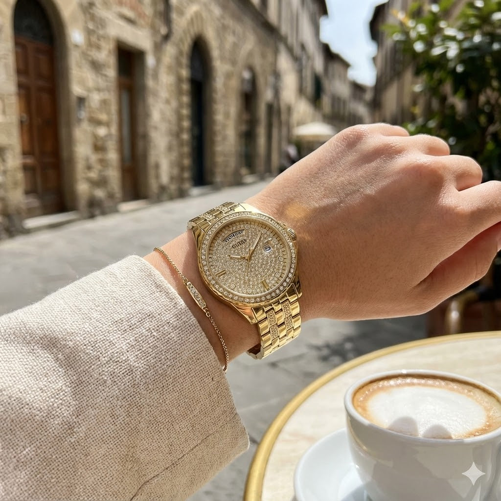 Orologio Donna GUESS Solo Tempo in Acciaio Dorato