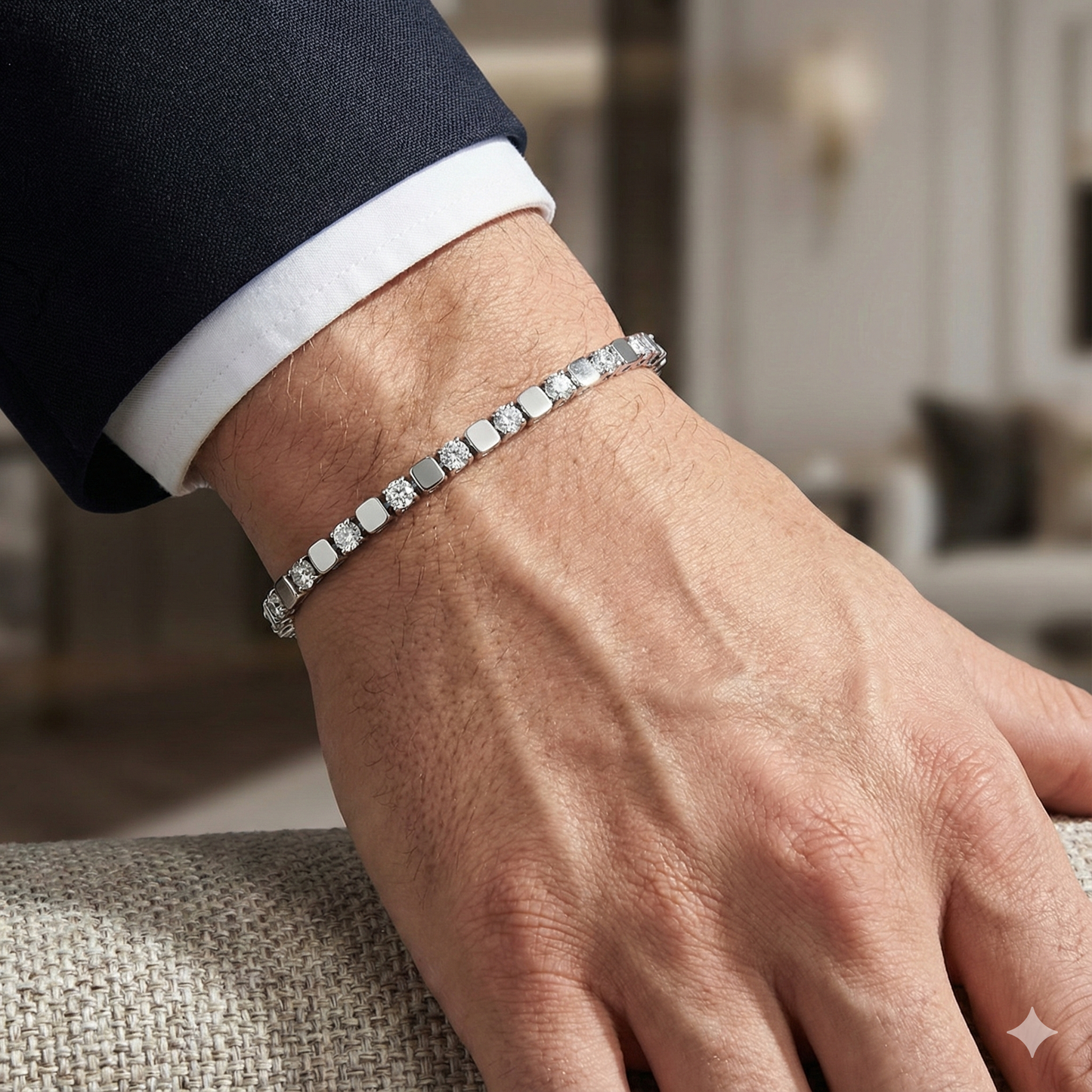 Bracciale Unisex JOHN RICHMOND Tennis in Titanio