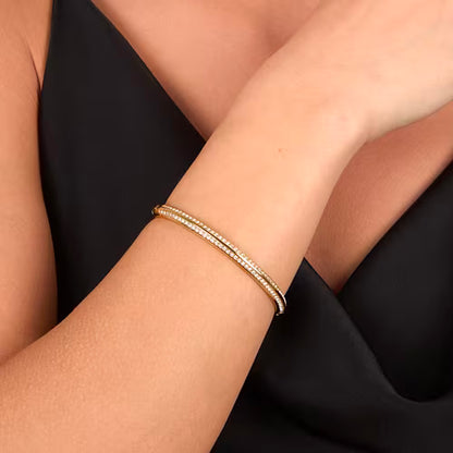 Bracciale Donna KARL LAGERFELD Bond Pave in Acciaio Dorato e Cristalli