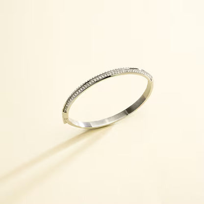 Bracciale Donna KARL LAGERFELD Bond Pave in Acciaio e Cristalli