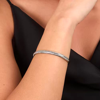 Bracciale Donna KARL LAGERFELD Bond Pave in Acciaio e Cristalli