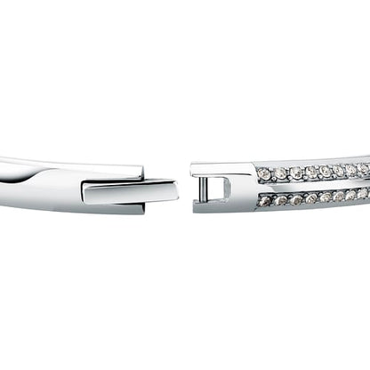 Bracciale Donna KARL LAGERFELD Bond Pave in Acciaio e Cristalli