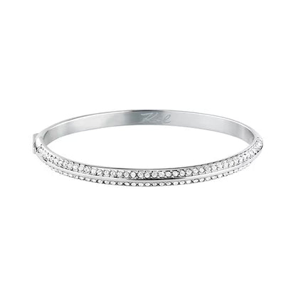 Bracciale Donna KARL LAGERFELD Bond Pave in Acciaio e Cristalli