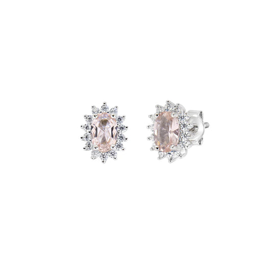 Orecchini Donna Lady in Argento con Morganite - AMEN