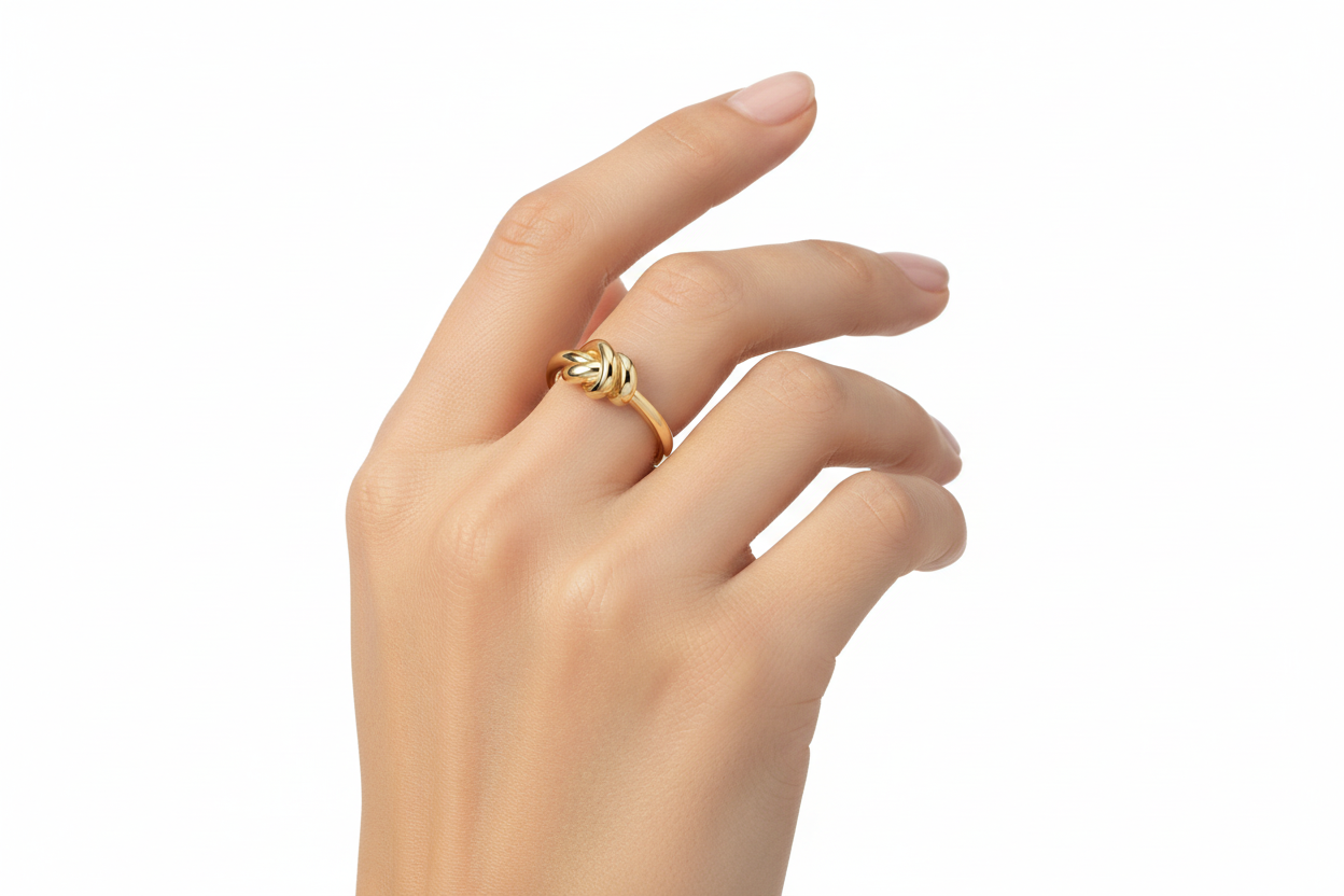 Anello Donna in Ottone Dorato - AMEN