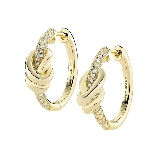 Orecchini Donna a Cerchio in Ottone Dorati - AMEN