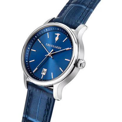 Orologio Uomo TRUSSARDI T-Inedito Blu in Pelle