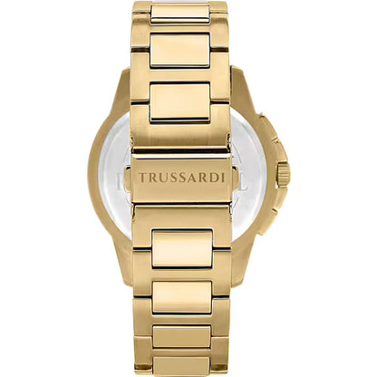 Orologio Uomo TRUSSARDI T-Hawk Verde in Acciaio Dorato