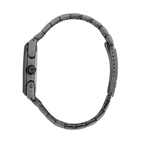 Orologio Uomo TRUSSARDI Solo Tempo Nero in Acciaio Quadrante Azzurro