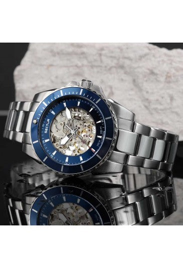 Orologio Uomo SECTOR 450 Automatico Blu in Acciaio