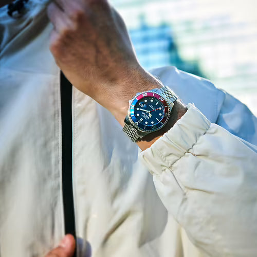 Orologio Uomo SECTOR 230 Automatico in Acciaio con Quadrante Blu