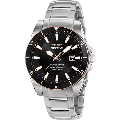 Orologio Uomo SECTOR 450 Automatico Nero in Acciaio