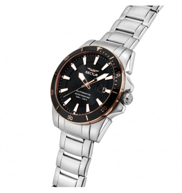 Orologio Uomo SECTOR 450 Automatico Nero in Acciaio