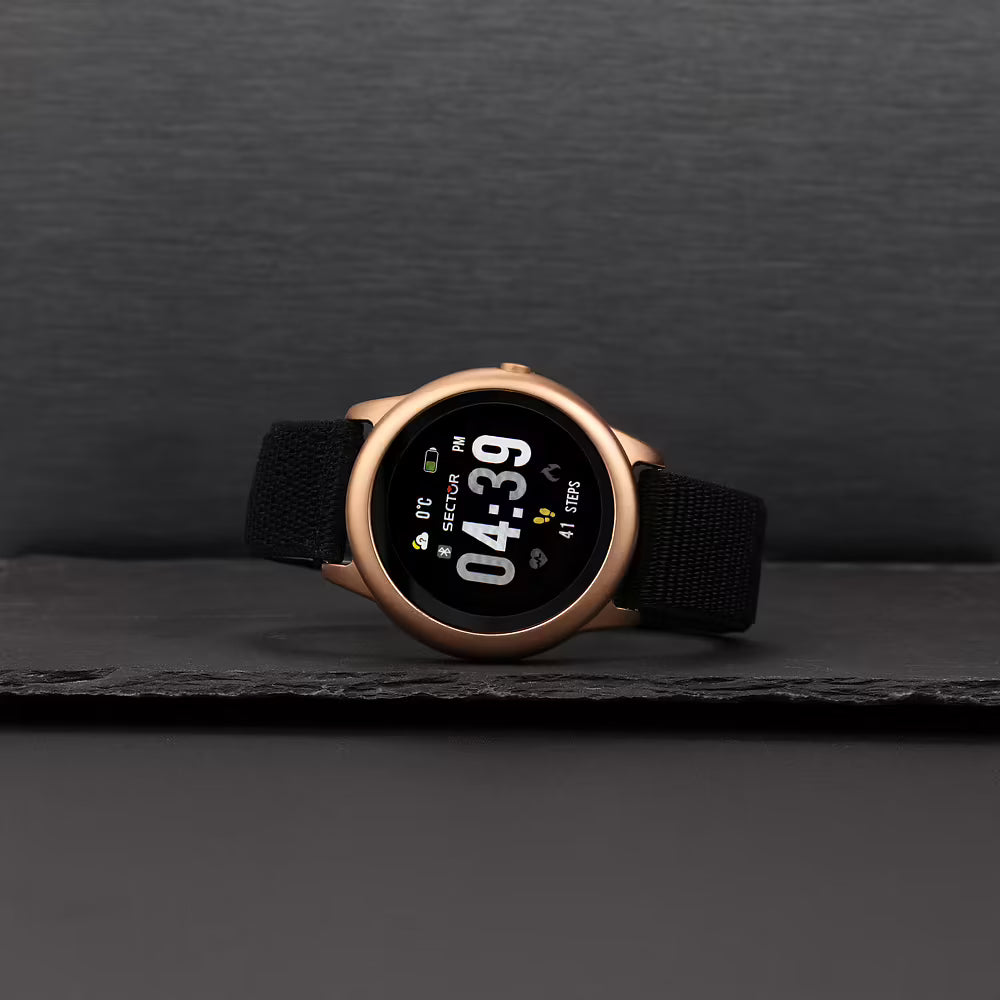 Smartwatch Unisex SECTOR S-01 Nero in Tela