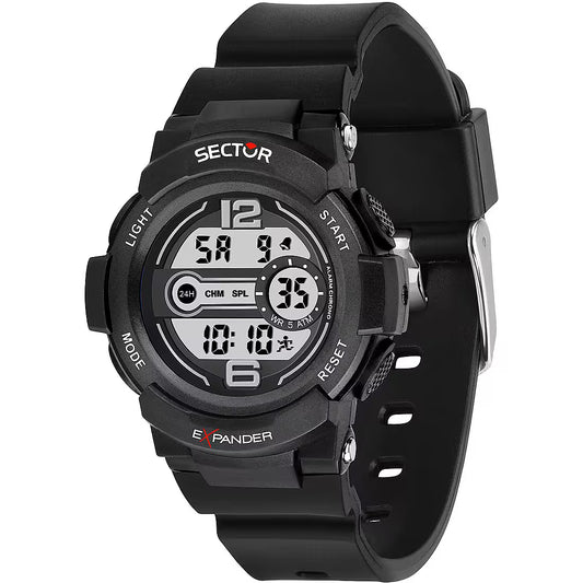 Orologio Uomo SECTOR EX-16 Digitale Nero in Plastica