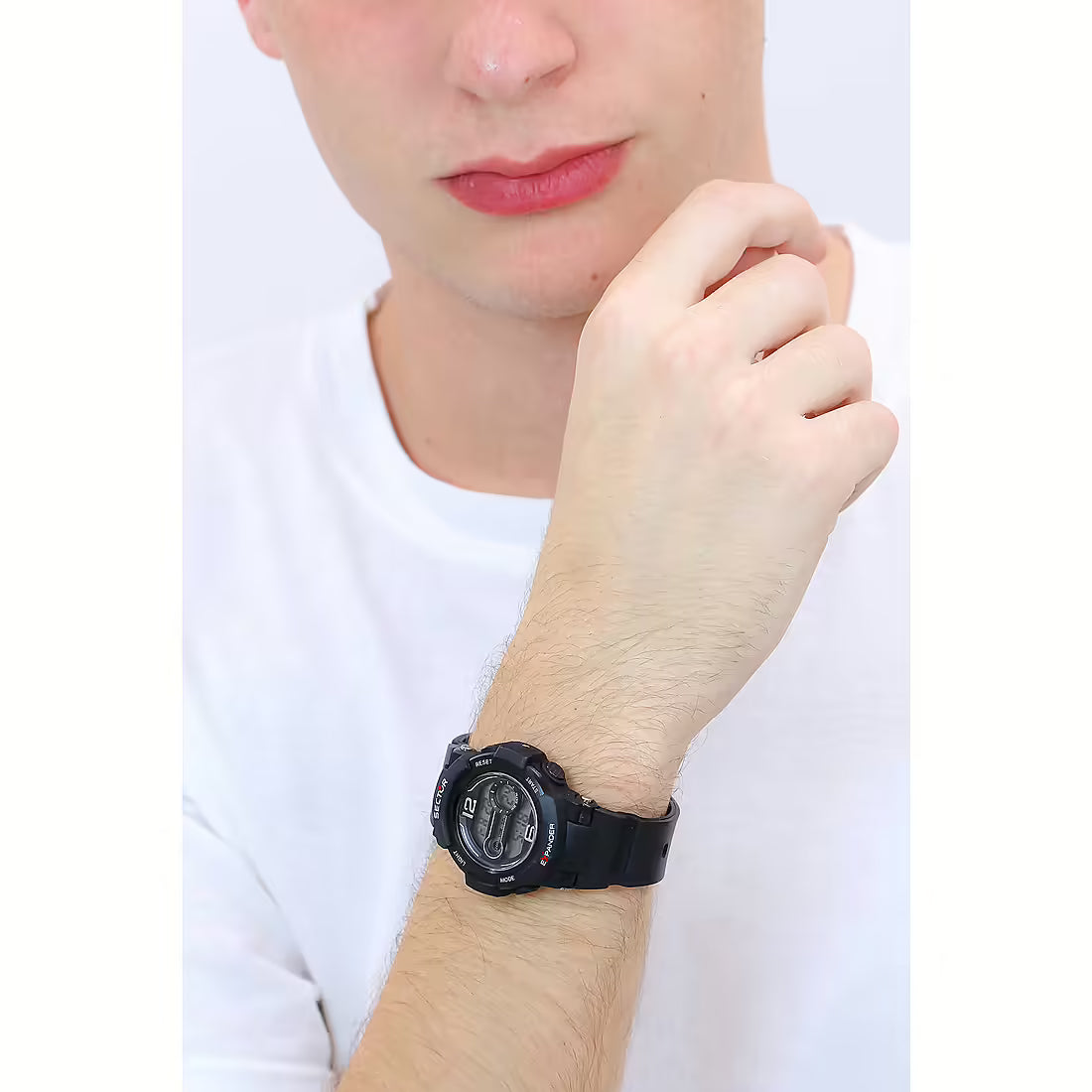 Orologio Uomo SECTOR EX-16 Digitale Nero in Plastica