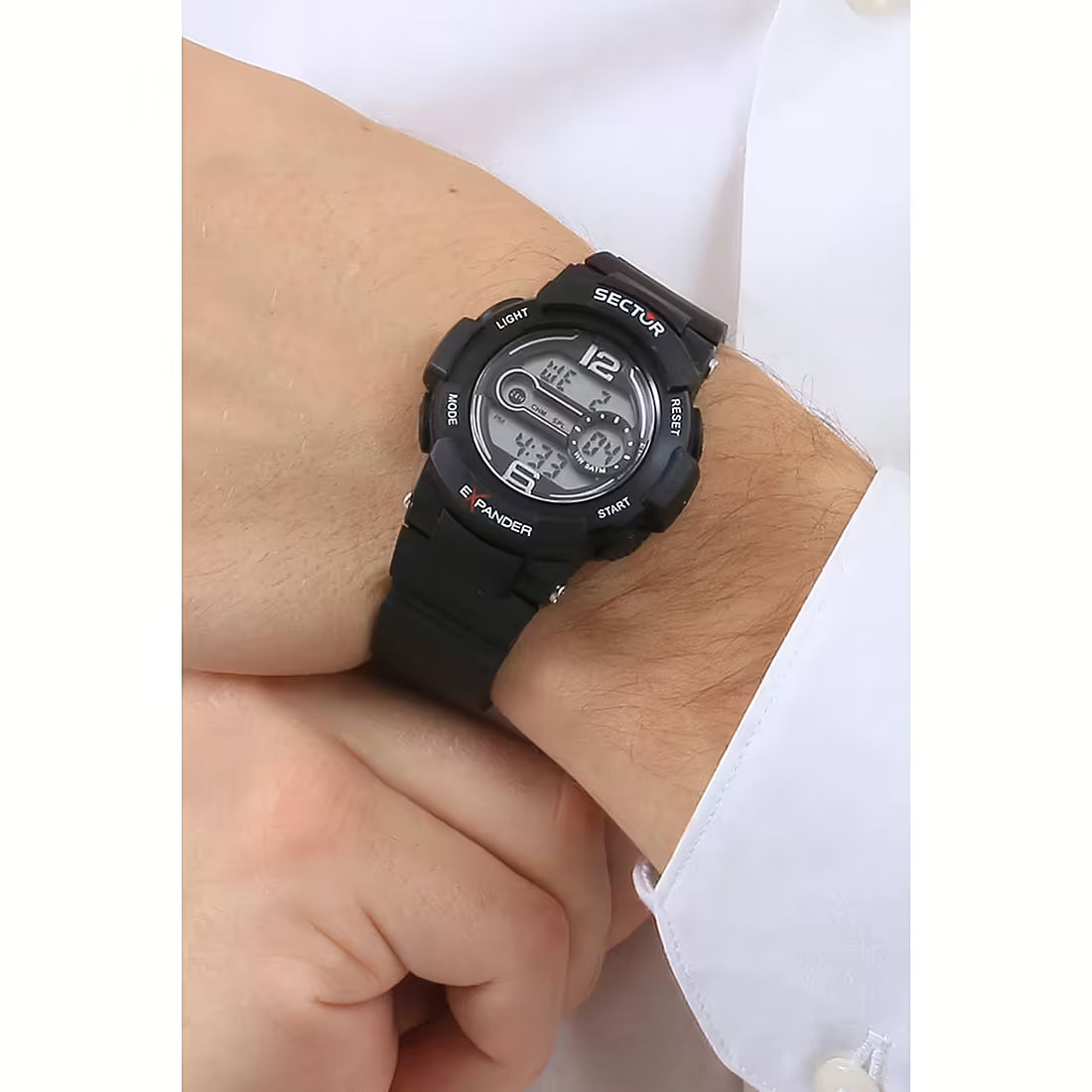 Orologio Uomo SECTOR EX-16 Digitale Nero in Plastica