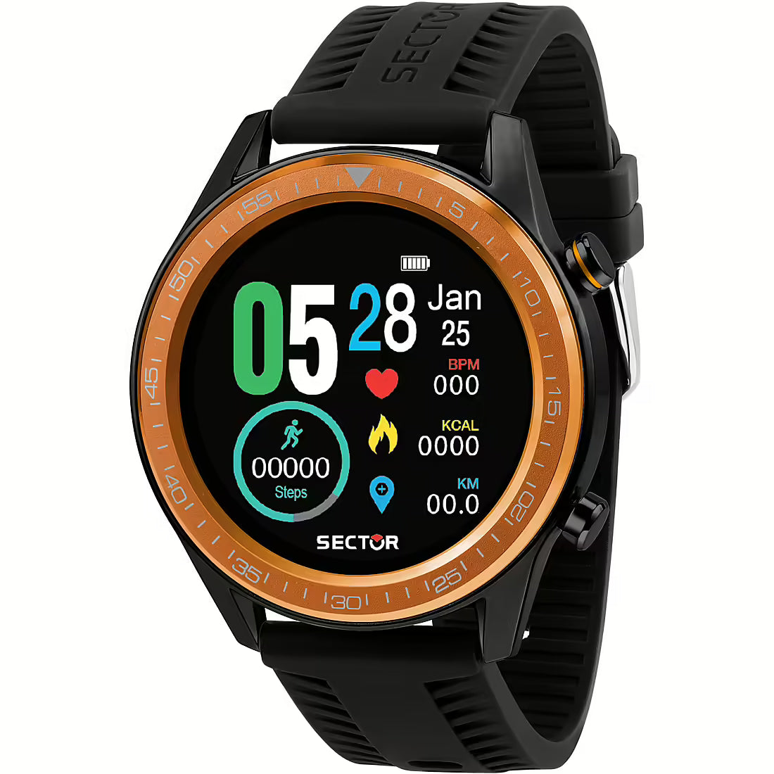 Smartwatch Uomo SECTOR S-02 Nero in Silicone