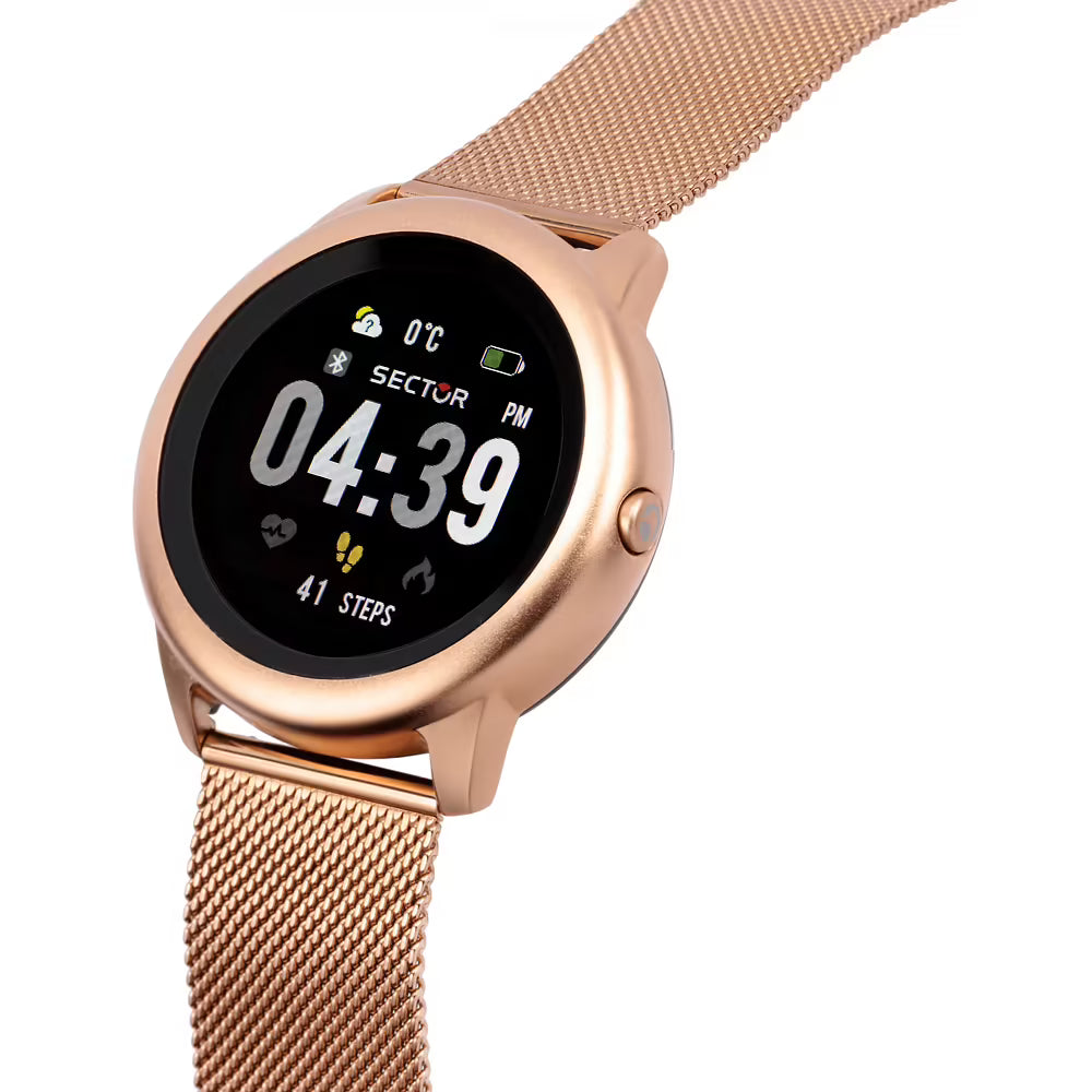 Smartwatch Unisex SECTOR S-01 Oro Rosa in Acciaio
