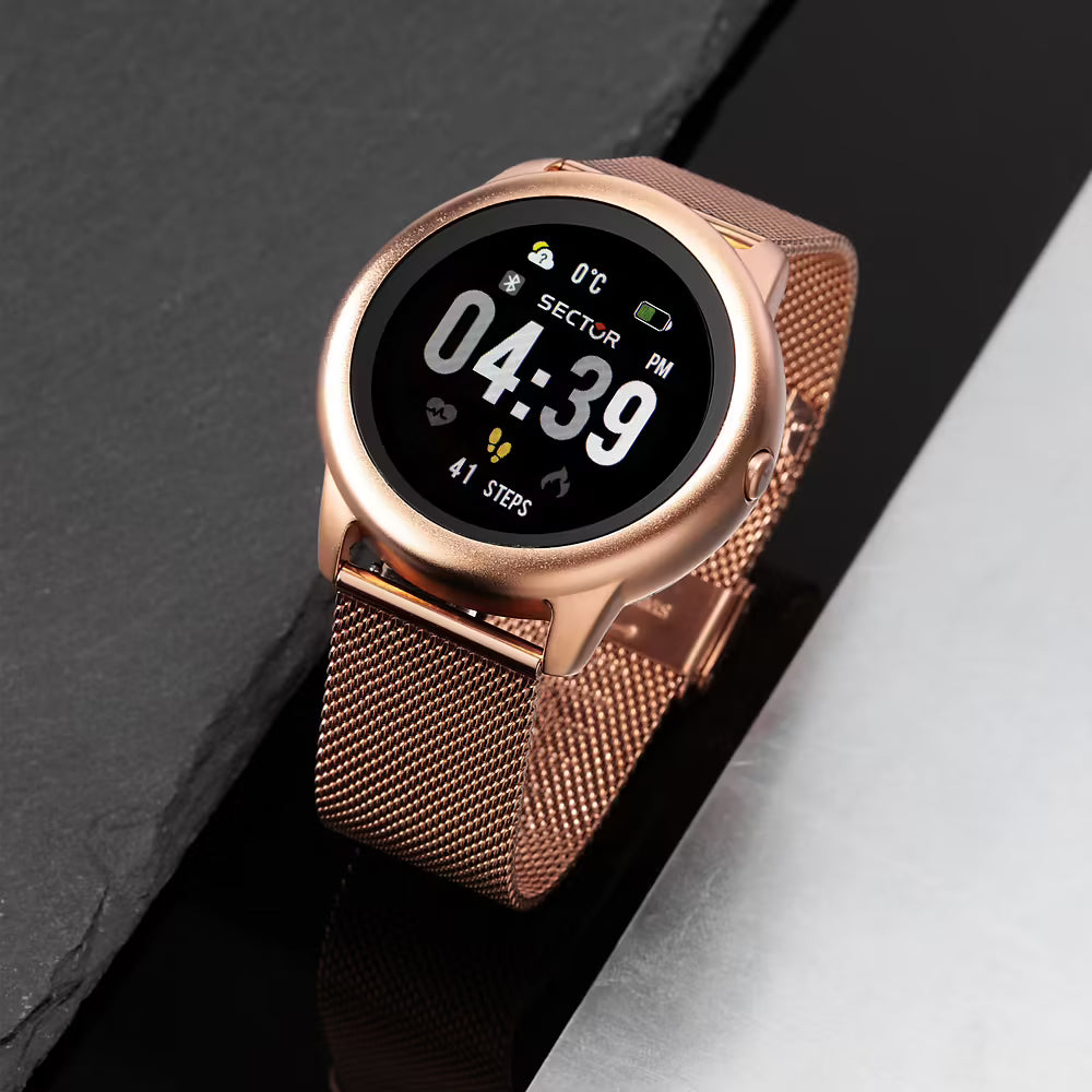 Smartwatch Unisex SECTOR S-01 Oro Rosa in Acciaio