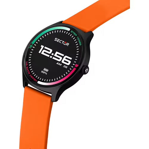 Smartwatch Uomo SECTOR S-06 Cinturino in Plastica Arancione