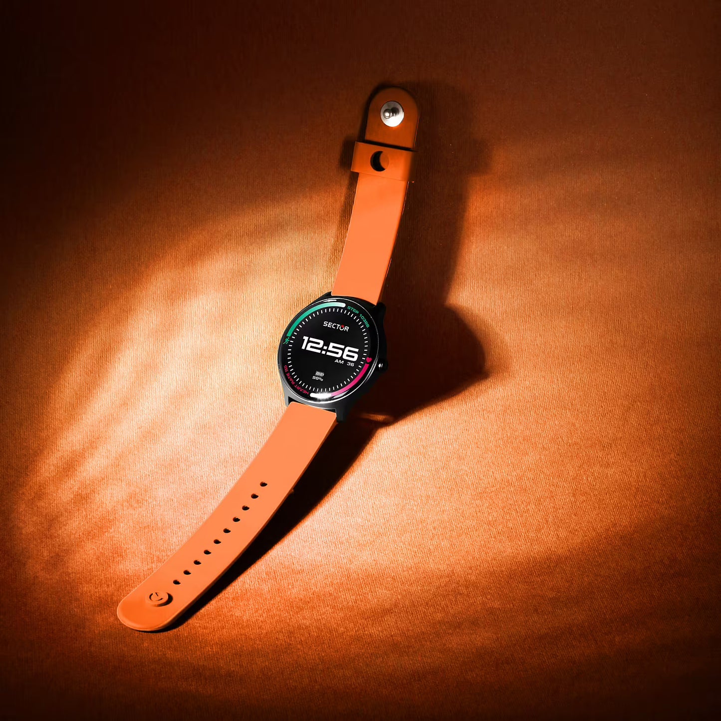 Smartwatch Uomo SECTOR S-06 Cinturino in Plastica Arancione