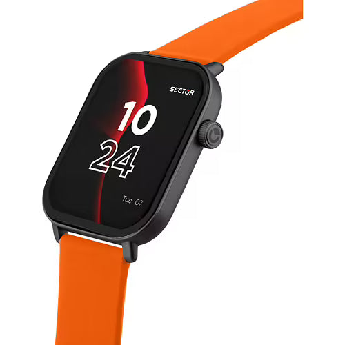 Smartwatch Uomo SECTOR S-07 Cinturino in Plastica Arancione