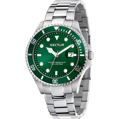 Orologio Uomo SECTOR 230 Solo Tempo Verde in Acciaio