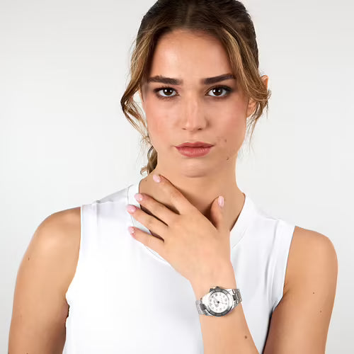 Orologio Donna SECTOR 230 Solo Tempo in Acciaio con Quadrante Bianco