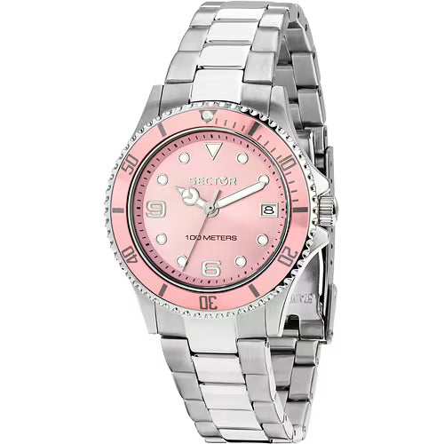 Orologio Donna SECTOR 230 Solo Tempo in Acciaio con Quadrante Rosa