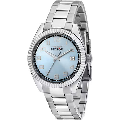 Orologio Uomo SECTOR Solo Tempo in Acciaio con Quadrante Azzurro