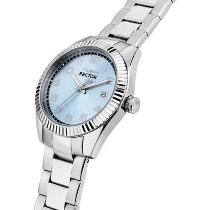 Orologio Uomo SECTOR Solo Tempo in Acciaio con Quadrante Azzurro