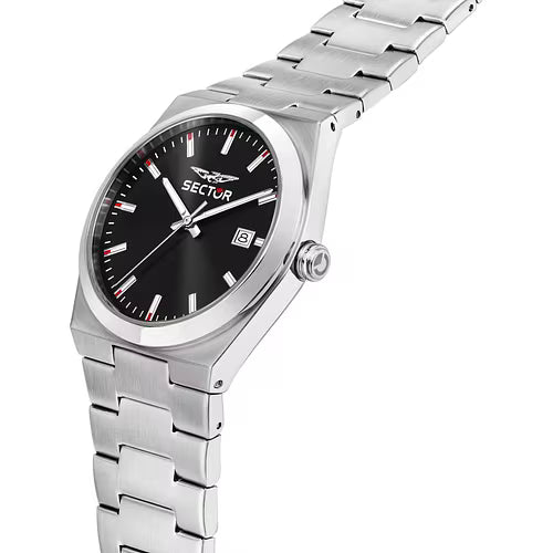 Orologio Uomo SECTOR C300 Solo Tempo Nero in Acciaio