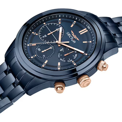 Orologio Uomo SECTOR 670 Multifunzione Blu Notte in Acciaio