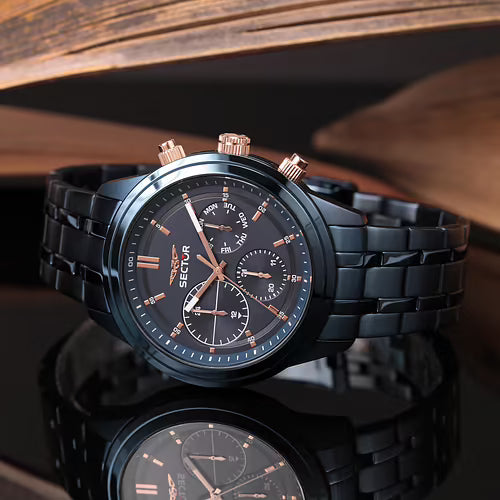 Orologio Uomo SECTOR 670 Multifunzione Blu Notte in Acciaio