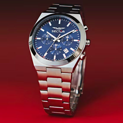 Orologio Uomo SECTOR C300 Cronografo Blu in Acciaio