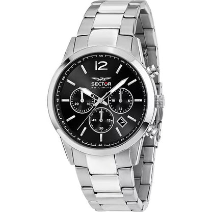 Orologio Uomo SECTOR 660 Cronografo Nero in Acciaio